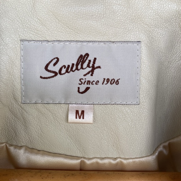 Scully Cream Leather Blazer Jacket - Picture 3 of 8